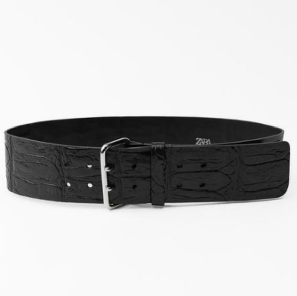 Zara Elegant Leather Belt Sz-34 main image 6